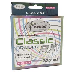 Kendo Classic 8X 300m Multicolor Örgü İp 0.18mm