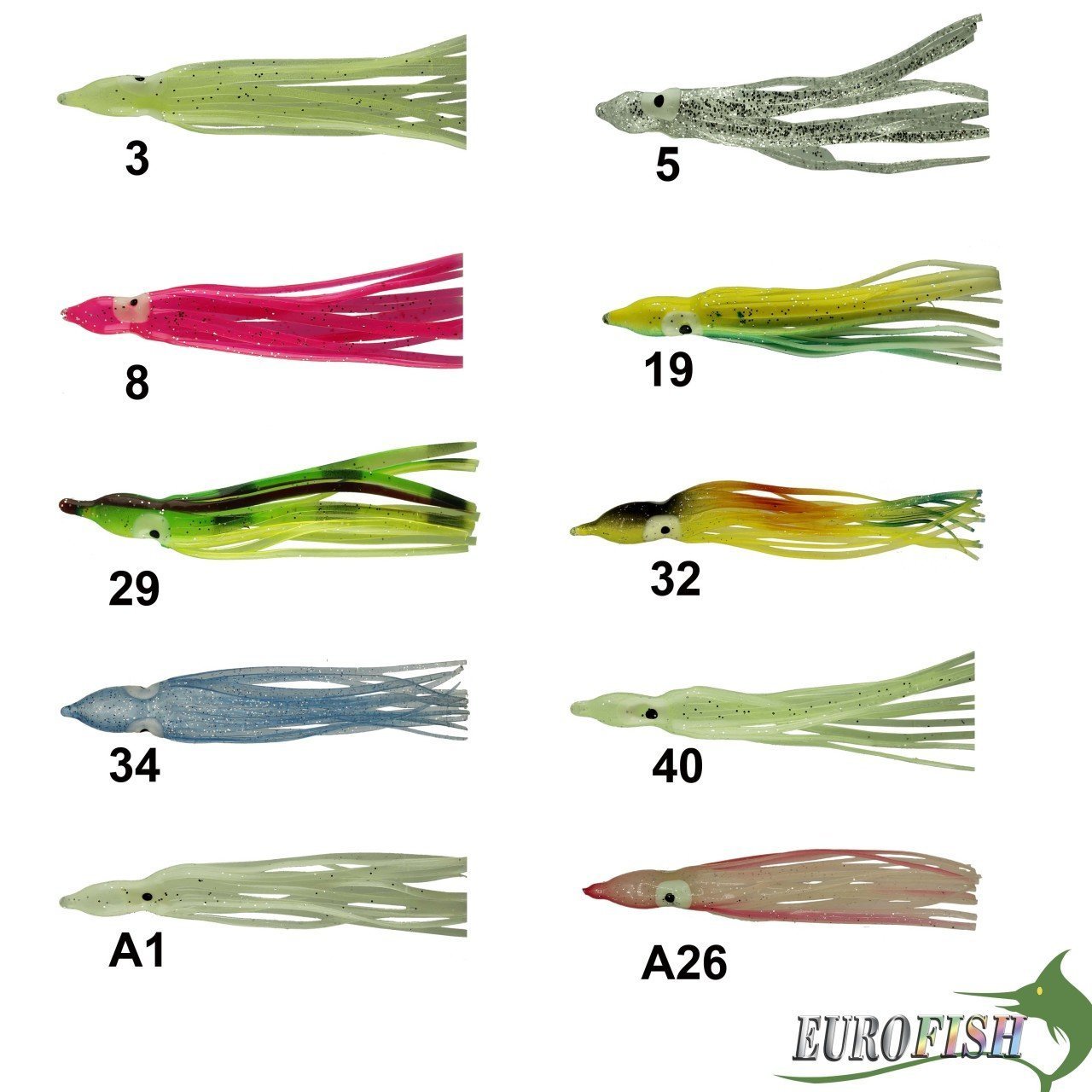 Eurofish Ahtapot Silikon 9 Cm 10lu