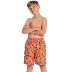 Zoggs Boys Hey Day Print 15 Inch Çocuk Şortu Turuncu - XL