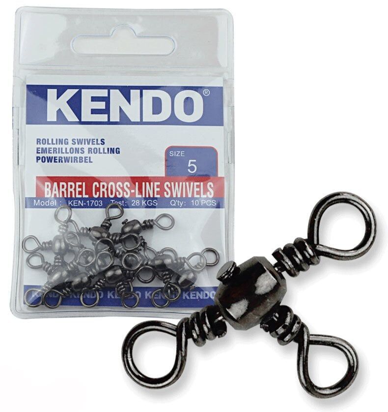 Kendo Barrel Cross-Line Swivels 10 Adet 5