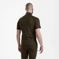 DEERHUNTER Yaka Fermuarlı K.Kollu Yeşil Tişört L