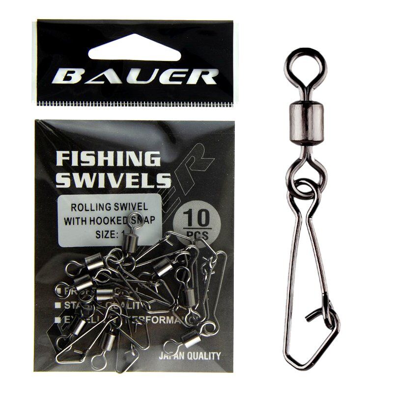 Bauer Barrel Swivel With Hooked Snap