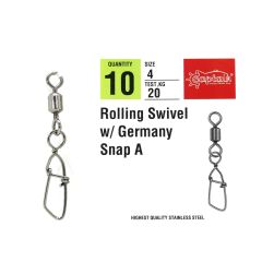 Captain 5036 Germany-A Klips 10'lu Paket Black Nikel