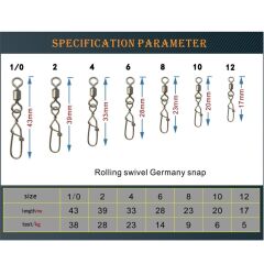 Bauer Barrel Swivel With Germany Snap