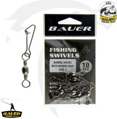 ROLLING SWIVEL WITH HOOKED SNAP CF2005