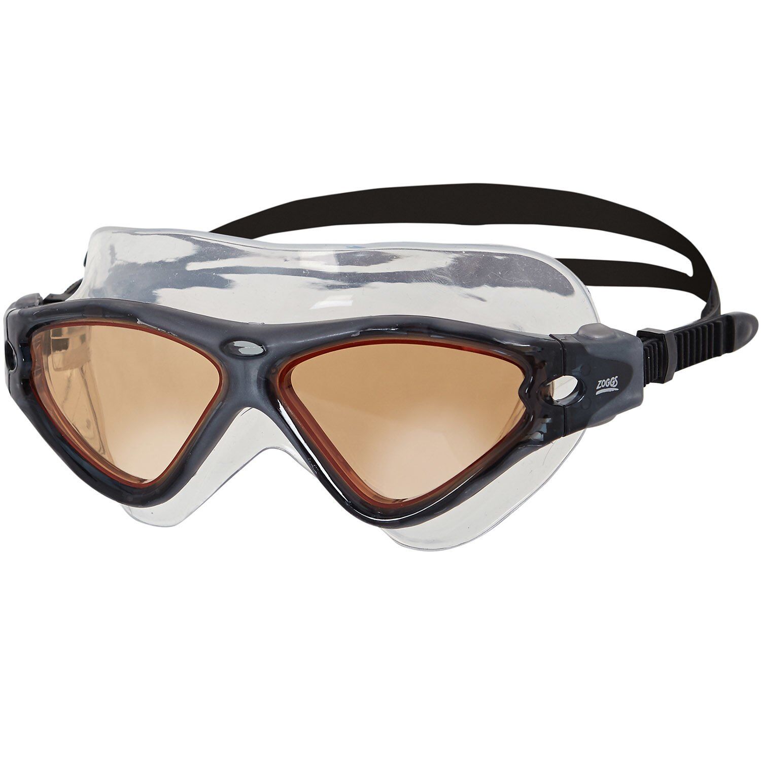 Zoggs Tri-Vision Mask Unisex Yüzücü Maskesi Siyah - Regular