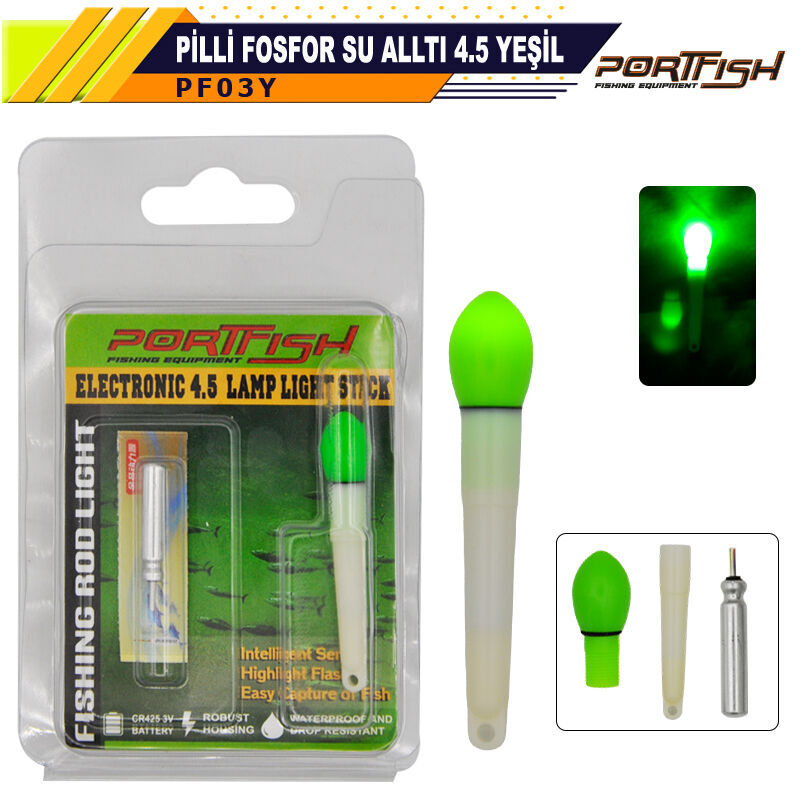 Portfish Pilli Fosfor Su Altı 4,5 Yeşil
