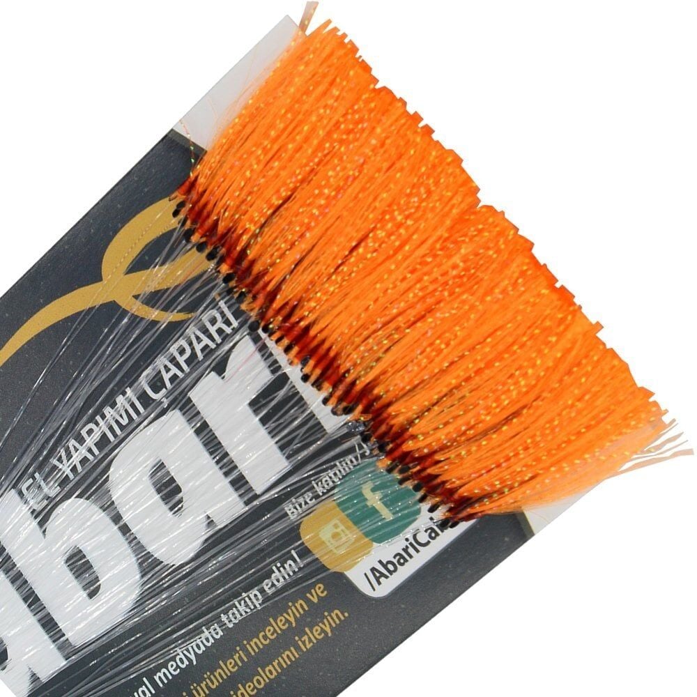 Abari Turuncu Organze Kıyı Çapari Kösteği 100 Ad 9 No Siyah İğne