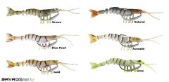 Savage gear TPE Manic Shrimp 10 cm 8 gr Sahte Balık Glow
