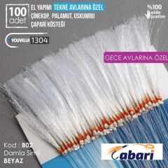 Abari Beyaz Organze Kıyı Çapari Kösteği 100 Ad