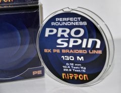 Nippon ProSpin 8x PE Kaplı İp Misina 130 mt 0,28 mm