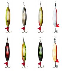 Dam Effzett Standard Spoon Slim 8 cm 24 gr Sinking Kaşık Fire Tiger UV