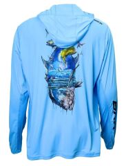 BKK Long Sleeve Casual Shirt Light Blue M