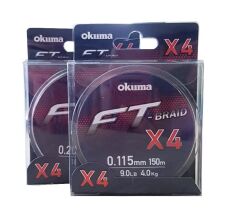 Okuma Ft-*4 Braided Line 150 mt Grey Örgü İp 0,130mm