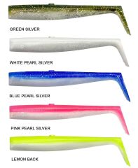 Savage Gear Sandeel V2 Tail 12.5cm 15gr 5-PCS Blue Pearl Silver