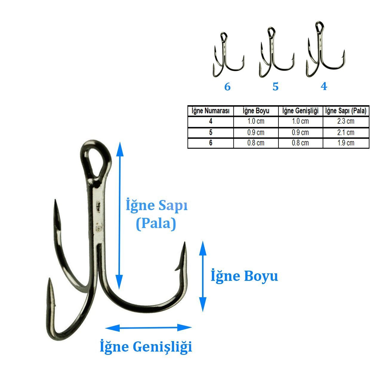 Maruto Odz Trinity R-1 Üçlü Çarpma İğnesi No:5 (6Pcs)