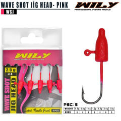 Wily Wave Shot Jighead Pink